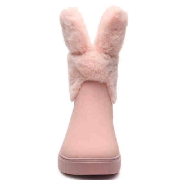 Women's pink bunny boots - Picture 2 of 5